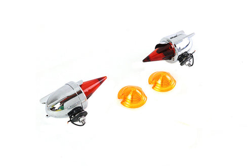 V-Twin Zeppelin Torpedo Bullet Lamp Set - 33-1884