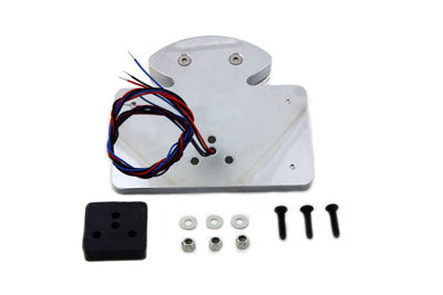 Wyatt Gatling Chrome Billet Fender Mount LED Tail Lamp with Clear Lens - 33-1919