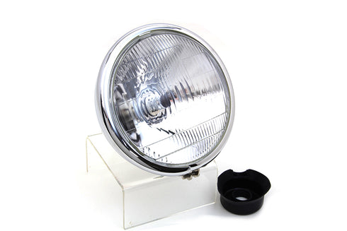 V-Twin 6-1/2 inch Spring Fork Headlamp Chrome - 33-1925