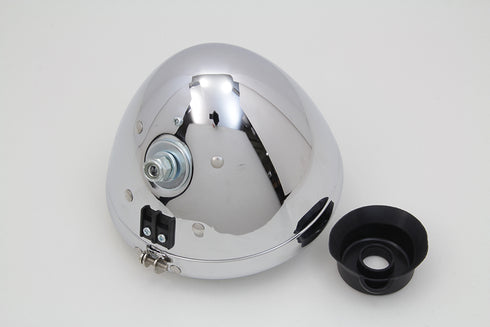 V-Twin 6-1/2 inch Spring Fork Headlamp Chrome - 33-1925