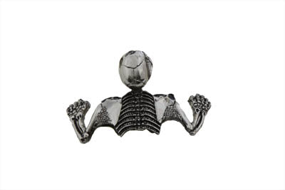 Wyatt Gatling Skull Style Ornament Chrome - 33-1932