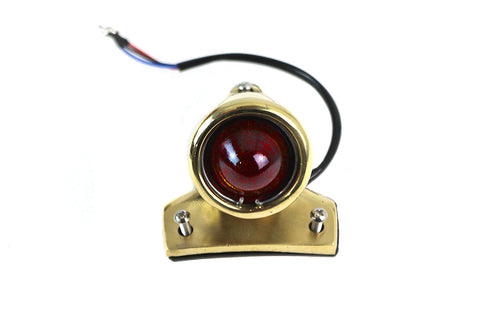 V-Twin Crocker Style LED Tail Lamp Brass - 33-1952
