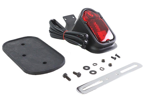 Wyatt Gatling Matte Black Tombstone Style Tail Lamp Assembly - 33-1973