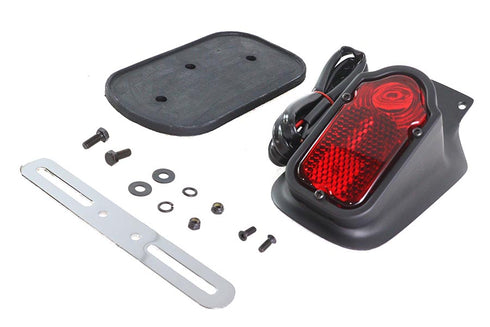 Wyatt Gatling Matte Black Tombstone Style Tail Lamp Assembly - 33-1973