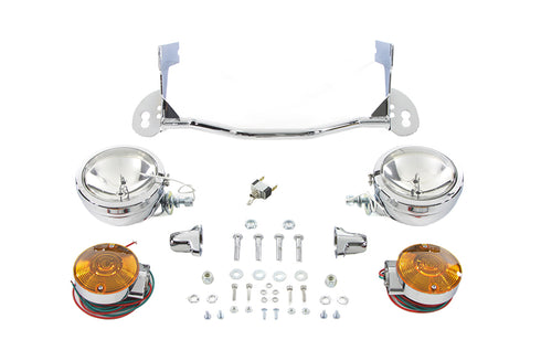 V-Twin Chrome Spotlamp Kit - 33-2037