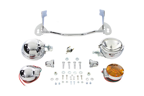 V-Twin Chrome Spotlamp Kit - 33-2037