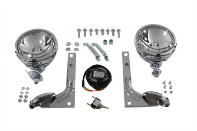 V-Twin Clear Pursuit Spotlamp Kit - 33-2087