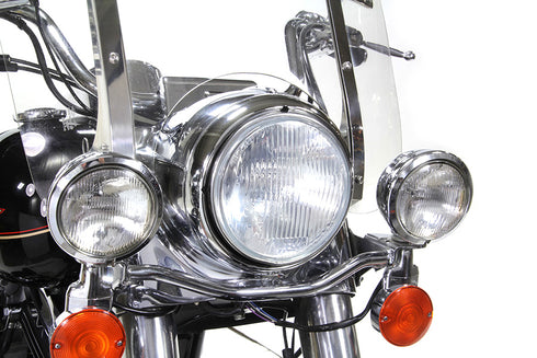 Wyatt Gatling Outer Headlamp Trim Rim Chrome - 33-2134