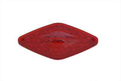 Wyatt Gatling Tail Lamp Lens Only Diamond Style Red - 33-2143