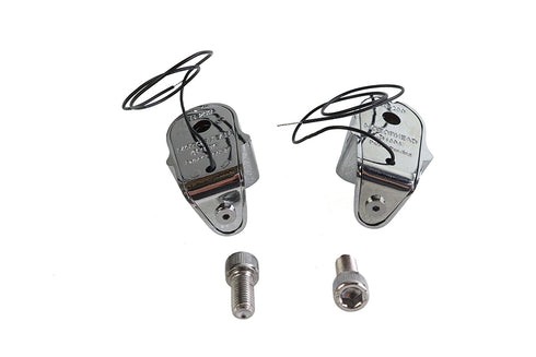 Wyatt Gatling 2 inch Chrome Skull Marker Lamp - 33-2146