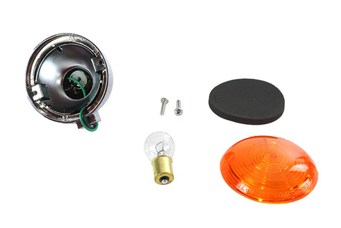 Chris Products Turn Signal Flat Lens Kit Amber - 33-2186