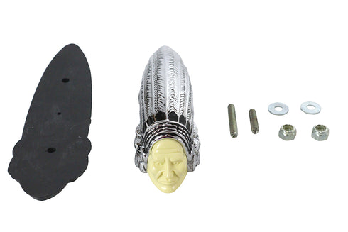 Wyatt Gatling Indian Face Front Fender Lamp - 33-2194