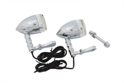 Wyatt Gatling Bullet Turn Signal Set with Headlamp Mount - 33-2225