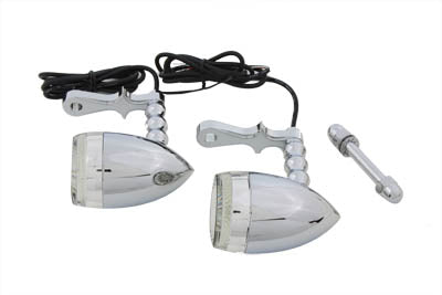 Wyatt Gatling Bullet Turn Signal Set with Headlamp Mount - 33-2225