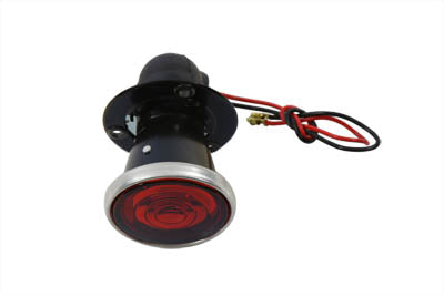 Wyatt Gatling Black 2 inch Round Tail Lamp with Bulb - 33-2237