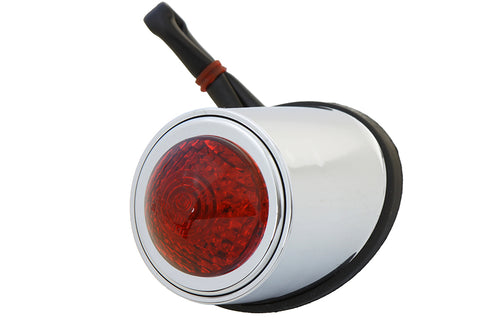 Wyatt Gatling Teardrop Style Tail Lamp with Red Lens - 33-2243