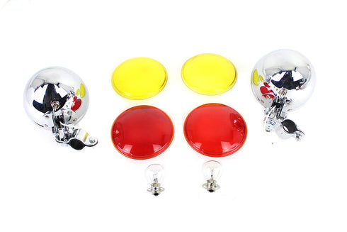 V-Twin Early Spring Fork Spotlamp Set - 33-2261