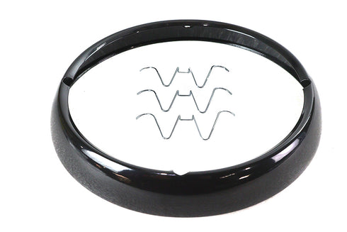 V-Twin Outer Headlamp Trim Rim Black - 33-2287