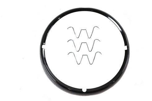 V-Twin Outer Headlamp Trim Rim Black - 33-2287