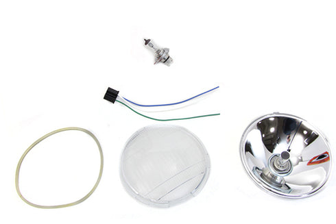 V-Twin Retro Spring Fork Headlamp H-4 Bulb Kit - 33-2352