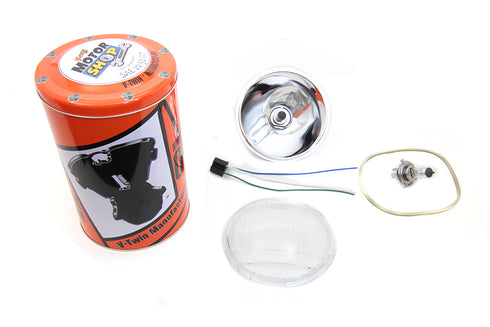 V-Twin Retro Spring Fork Headlamp H-4 Bulb Kit - 33-2352