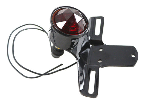 V-Twin Replica Tail Lamp with Faceted Red Lens - 33-2356