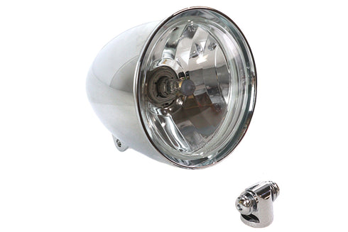 V-Twin Factory Sample 5-3/4 inch Chrome Rocket Style Headlamp - 33-2381