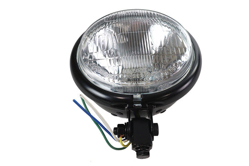 Wyatt Gatling 5-3/4 inch Black Round Headlamp - 33-3042