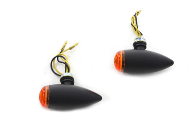 Wyatt Gatling Mini LED Bullet Amber Lens Marker Lamp Set - 33-3044