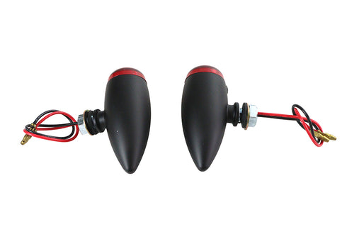 Wyatt Gatling Mini LED Bullet Red Lens Marker Lamp Set - 33-3047