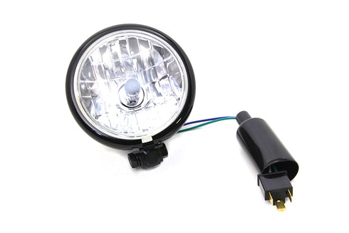 Wyatt Gatling 4-1/2 inch Round Headlamp Black - 33-4072