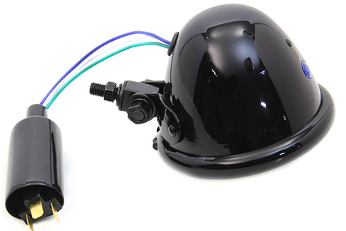 Wyatt Gatling 4-1/2 inch Round Headlamp Black - 33-4072