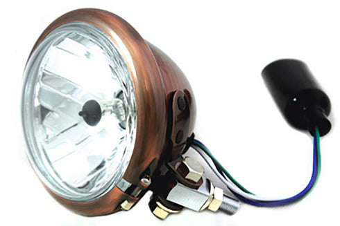 Wyatt Gatling 4-1/2 inch Copper H-3 Round Headlamp - 33-4073
