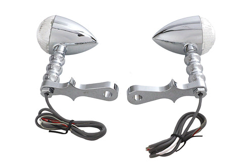 Wyatt Gatling LED Bullet Turn Signal Set with Headlamp Mount - 33-4115