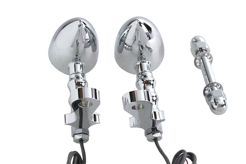 Wyatt Gatling LED Bullet Turn Signal Set with Headlamp Mount - 33-4115