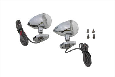 Wyatt Gatling LED Bullet Turn Signal Set with Bracket Mount - 33-4117