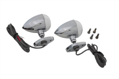 Wyatt Gatling LED Bullet Turn Signal Set with Bracket Mount - 33-4117