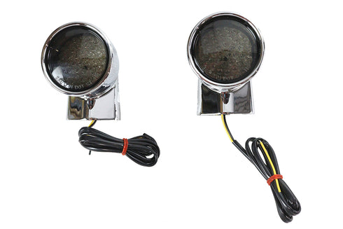 Wyatt Gatling Chrome Revox Bullet LED Rear Turn Signal Set - 33-5015