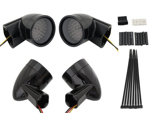 Wyatt Gatling Black Revox Bullet LED Turn Signal Lamp Kit - 33-5016