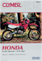 CLYMER Manual - Honda - XL/XR 500-600 Singles CM3398