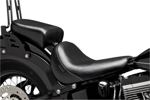 LE PERA Bare Bones Pillion Pad - Deluxe - Smooth - Black - FLS/FXS '11-'17 LKS-007PDX
