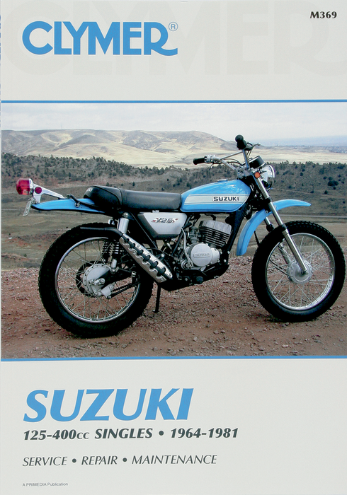 CLYMER Manual - Suzuki - 125-400 Singles CM369