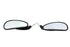 V-Twin Billet Style Teardrop Mirror Set Black - 34-0024