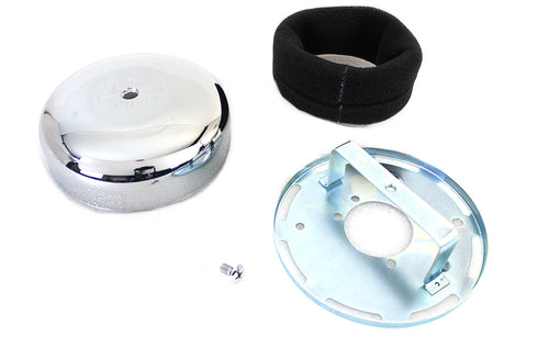 Wyatt Gatling Wyatt Gatling Chrome V Logo Air Cleaner Kit - 34-0041