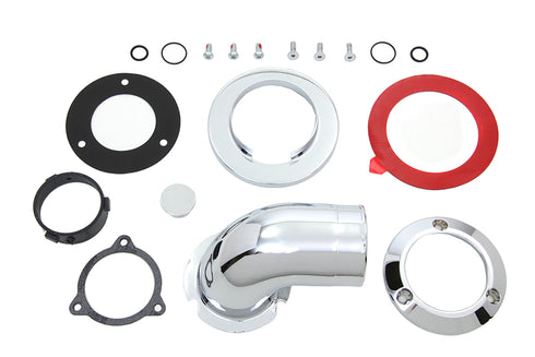 Wyatt Gatling Heavy Breather Air Cleaner Kit Chrome - 34-0067