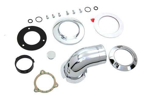 Wyatt Gatling Heavy Breather Air Cleaner Kit Chrome - 34-0067