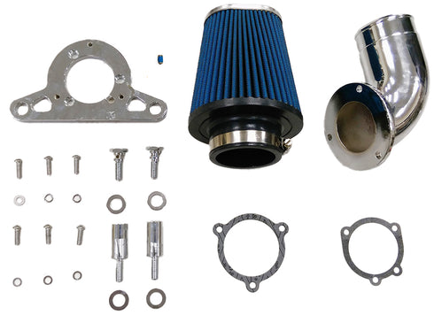 Wyatt Gatling Heavy Breather Performance Air Cleaner Kit Chrome - 34-0080