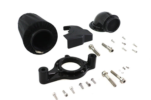 V-Twin M8 Heavy Breather Air Cleaner Kit Black - 34-0090