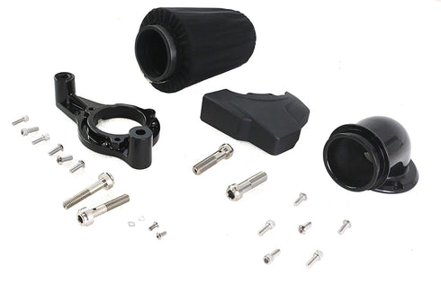 V-Twin M8 Heavy Breather Air Cleaner Kit Black - 34-0090