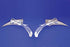 Wyatt Gatling Chrome Teardrop Mirror Set with Billet Skull Stems - 34-0133